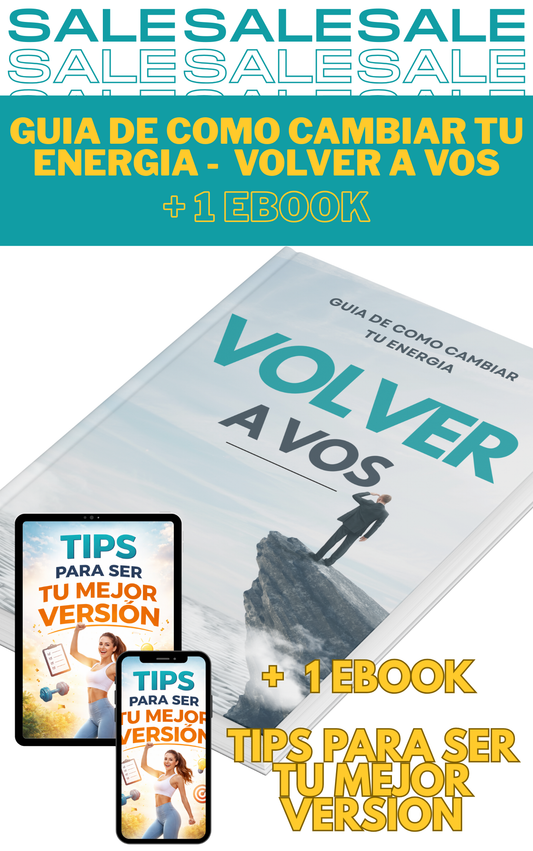 ☘️VOLVER A VOS:  El método para recuperar tu energía y reconstruir tu vida