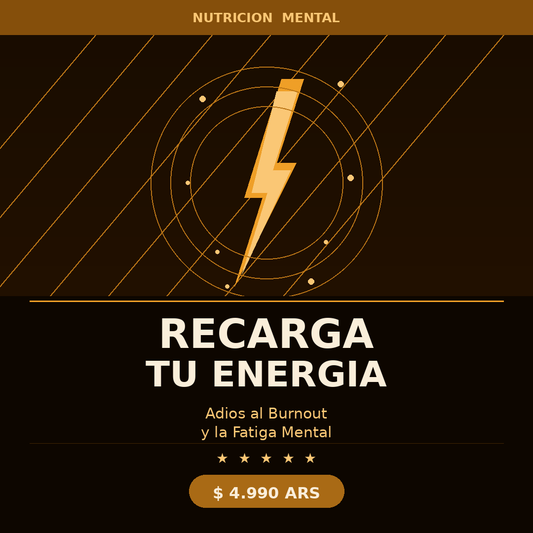 Recarga tu Energia - Ebook Adios al Burnout y la Fatiga Mental - Nutricion Mental